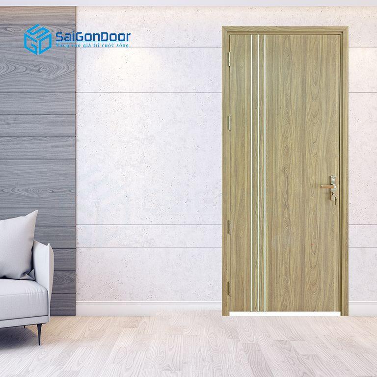 Cửa gỗ nhựa PVC sang trọng và có kết cấu siêu nhẹ tại SaiGonDoor