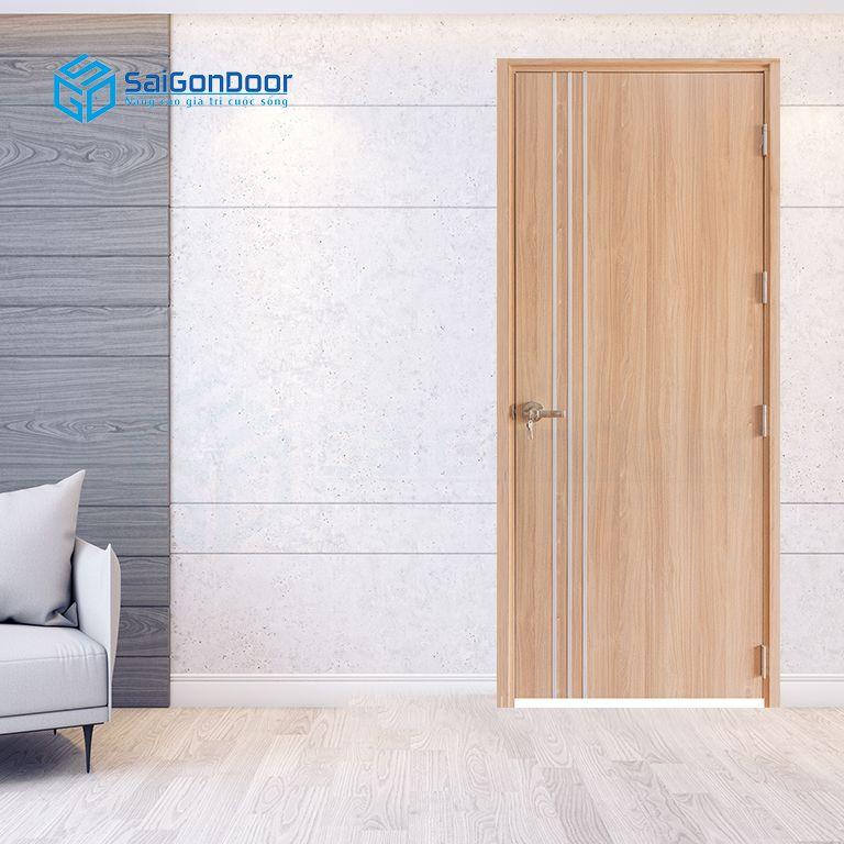 Cửa gỗ nhựa PVC sang trọng và có kết cấu siêu nhẹ tại SaiGonDoor