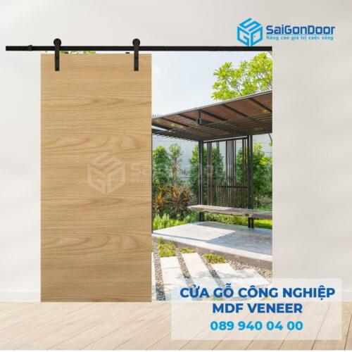 Cửa Gỗ MDF Lùa Trượt treo ray-SGD