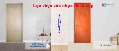 HƯỚNG DẪN PHÂN BIỆT CỬA NHỰA GỖ COMPOSITE VÀ CỬA NHỰA ABS HÀN QUỐC
