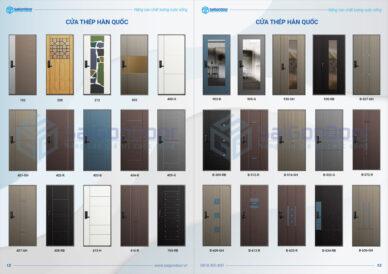 Tổng hợp 10 Mẫu cửa thép hàn quốc hot nhất làm cửa chung cư, nhà ở hiện nay