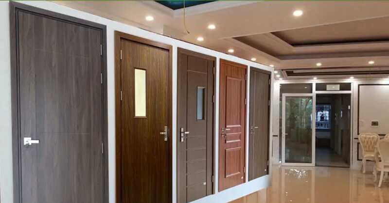 Cửa nhựa giả gỗ được ứng dụng nhiều trong các công trình nhà ở