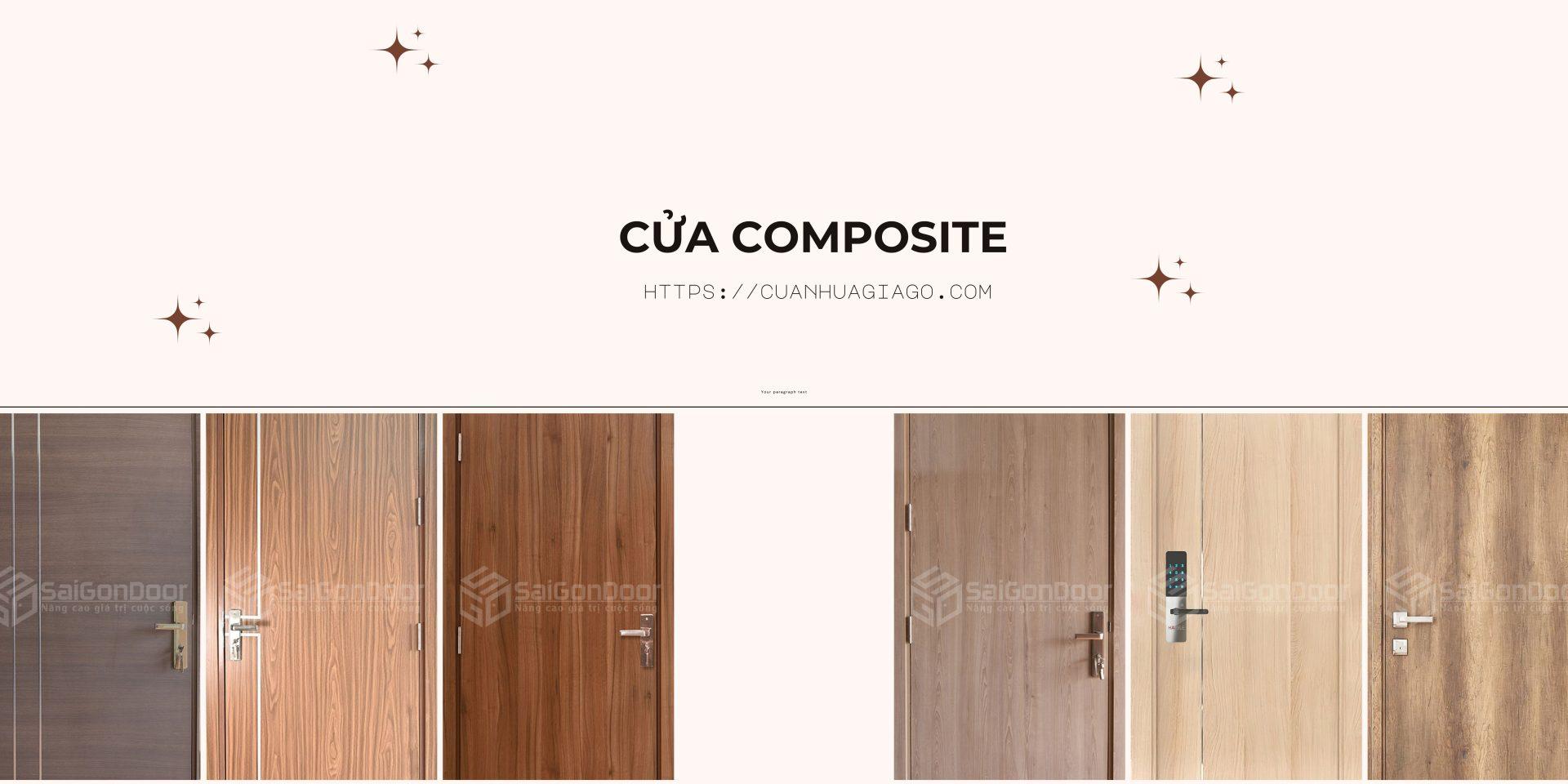 Cửa gỗ nhựa Composite được làm từ nhựa Wood Plastic Composite - WPC
