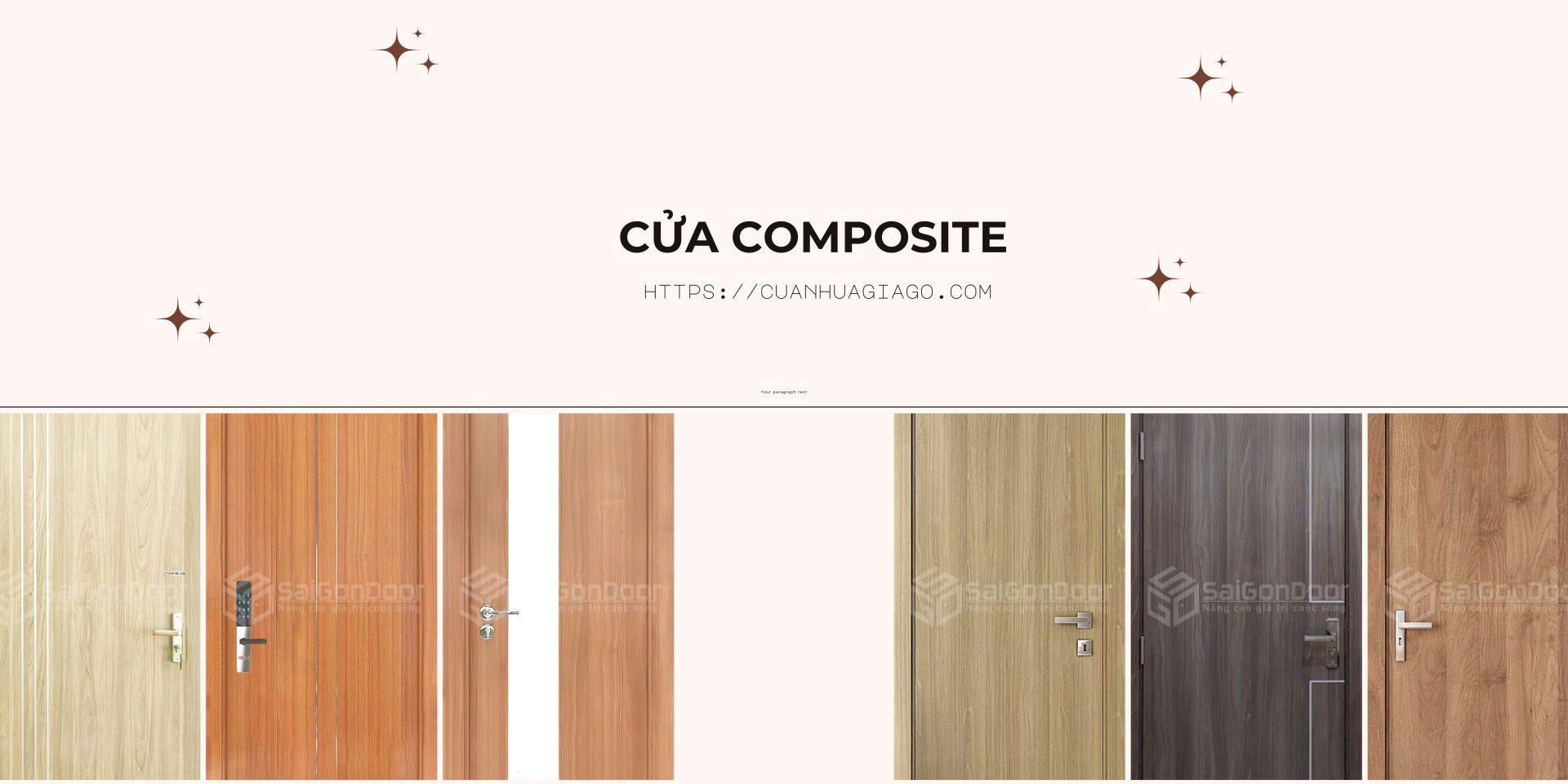 Cửa gỗ Composite Trà Vinh được tạo nên từ những vật liệu cao cấp