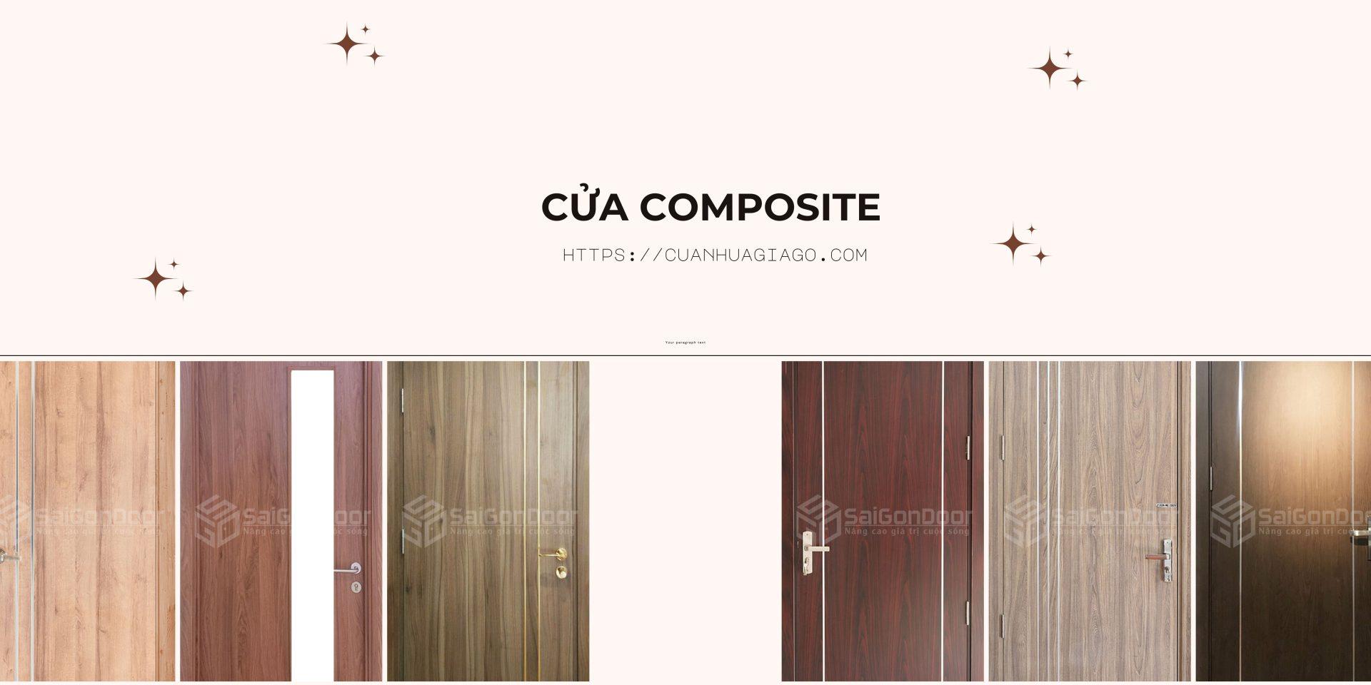 Cửa nhựa Composite được sản xuất từ nguyên liệu chính là WPC