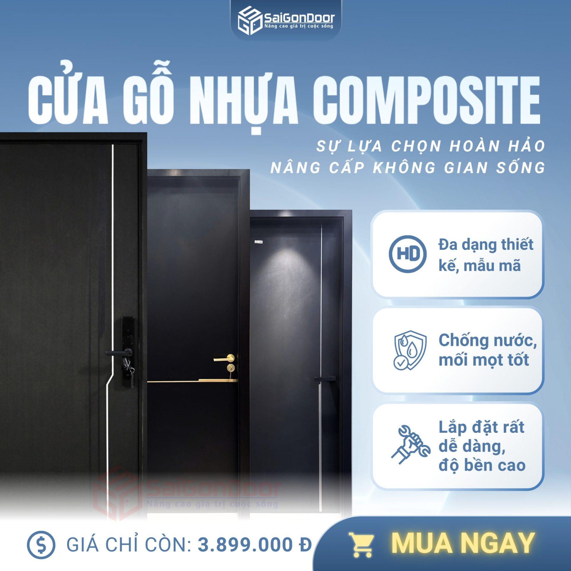Cửa gỗ nhựa Composite - Lựa chọn hoàn hảo nâng cấp không gian sống q