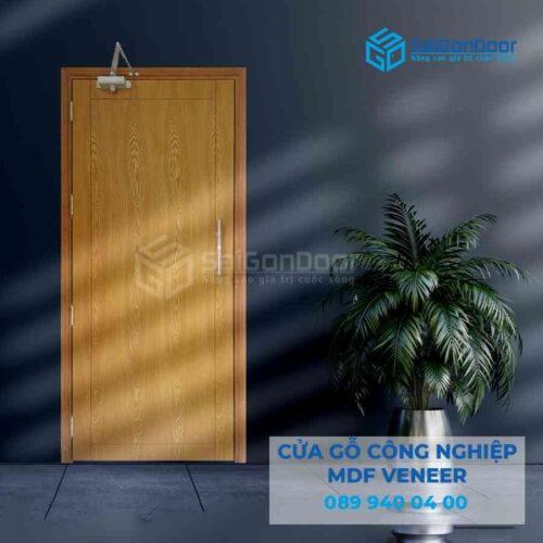 Cửa Gỗ MDF Veneer P1 soi