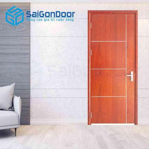 Cửa Gỗ MDF Veneer P1R4b xoan dao 4