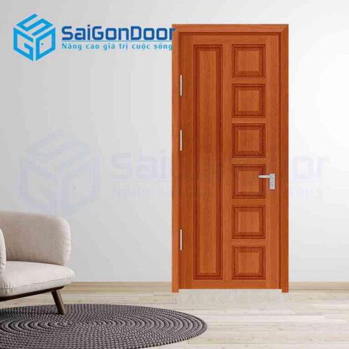 Cửa Gỗ Công Nghiệp 6B sapele 1