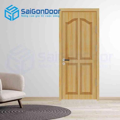 Cửa Gỗ Công Nghiệp SGD 4A ash 1