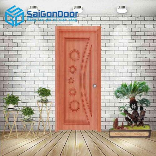 Cửa Nhựa Gỗ Composite 1K Xoan dao 2