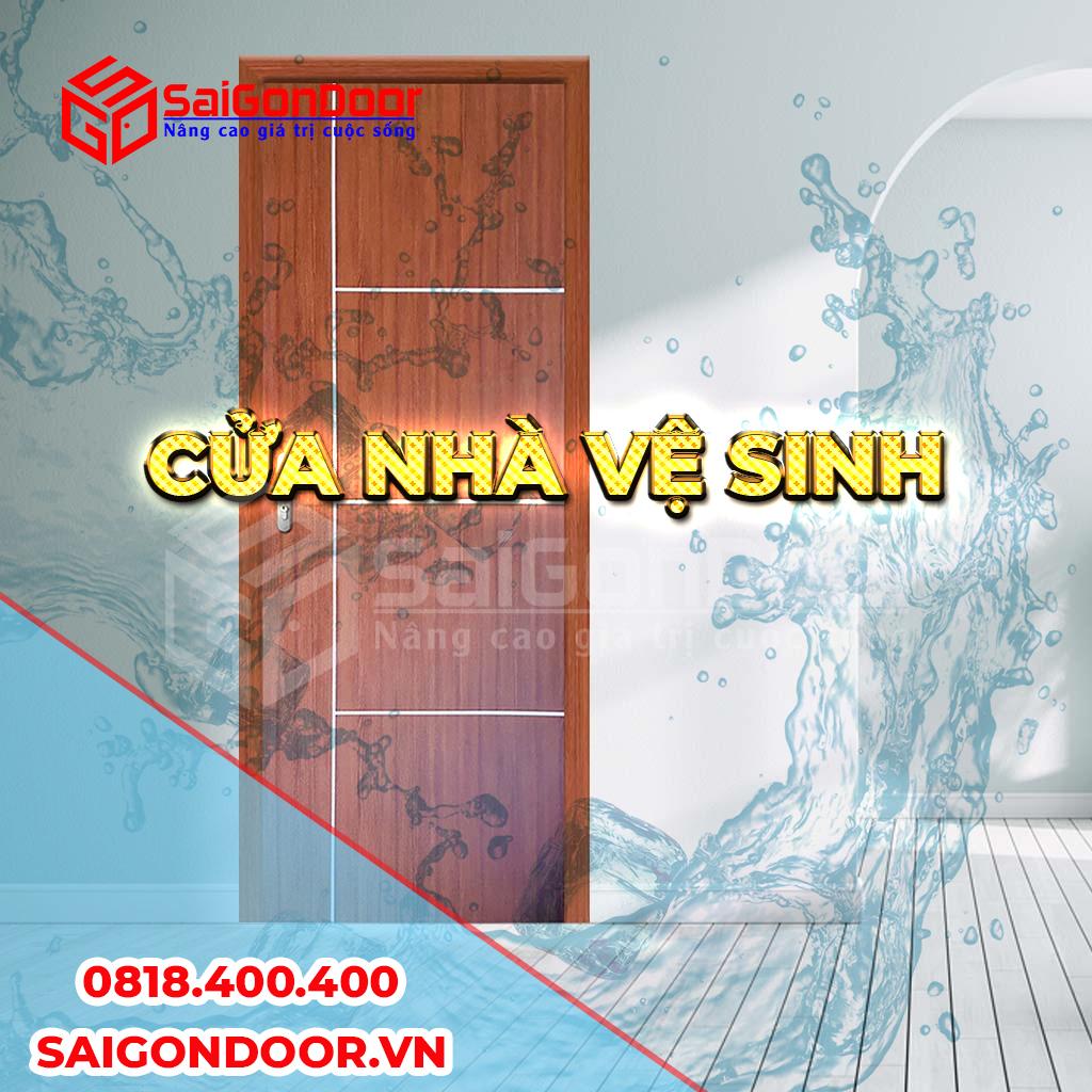Cửa nhựa ABS Hàn Quốc được sử dụng làm cửa nhà vệ sinh