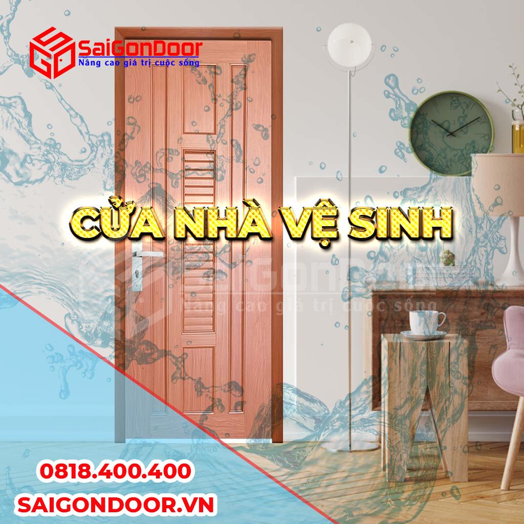 Cửa nhựa Đài Loan giá rẻ được sử dụng làm cửa nhà vệ sinh