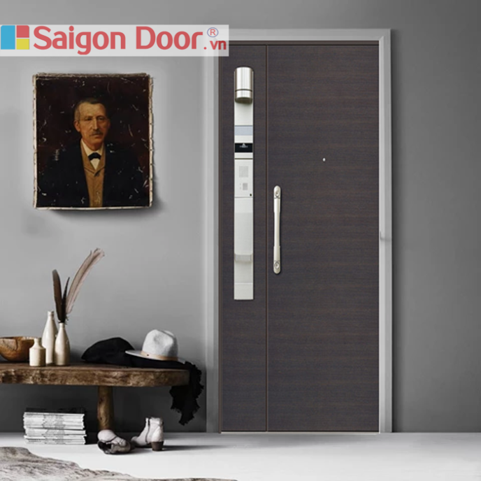 cửa thép vân gỗ