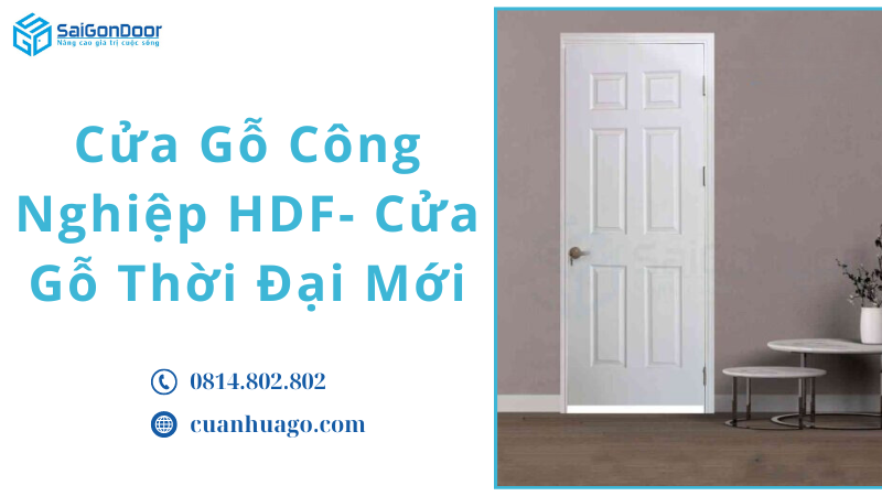Cửa Gỗ Công Nghiệp HDF- Cửa Gỗ Thời Đại Mới