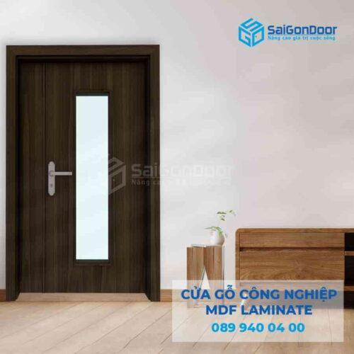 Cửa Gỗ Công Nghiệp MDF Laminate 2P1G1S