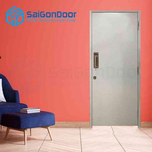 Cửa Thép Chống Cháy P1 xam