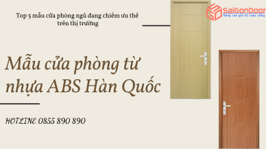 Mẫu cửa phòng từ nhựa ABS Hàn Quốc