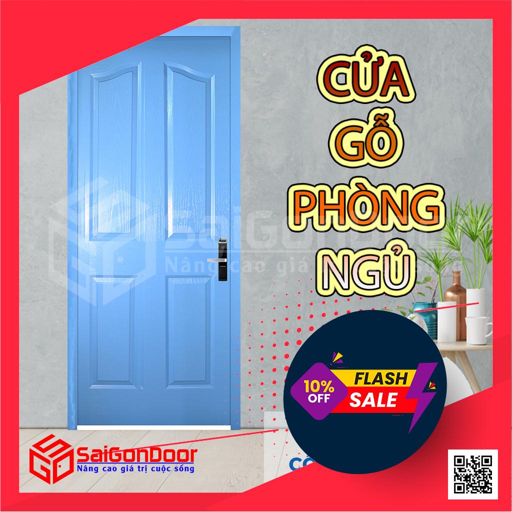 Cửa gỗ phòng ngủ mang phong cách hiện đại năng động