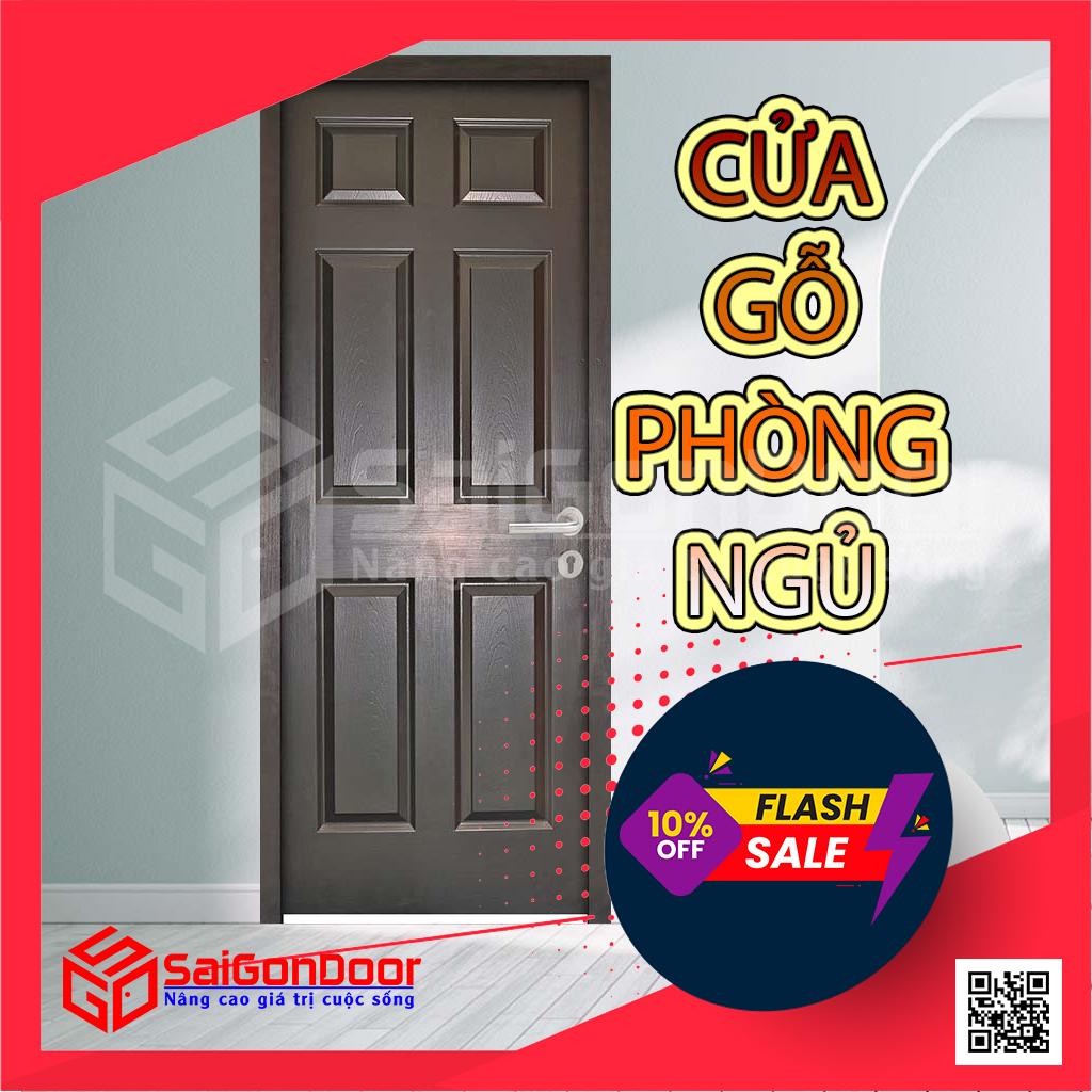 Mẫu cửa gỗ phòng ngủ đẹp SaiGonDoor