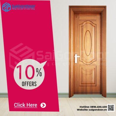 Mẫu cửa thép vân gỗ đẹp của SaiGonDoor