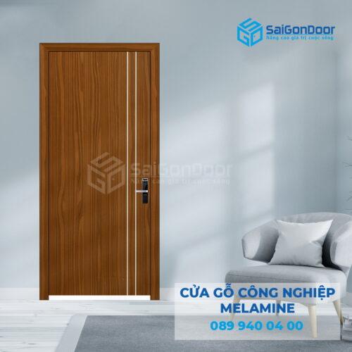 Cửa Gỗ MDF Melamine P1R2 Sơn-SGD
