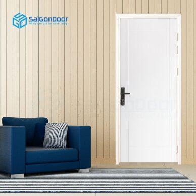 Dòng cửa gỗ MDF được khách hàng ưa chuộng làm cửa gỗ phòng vệ sinh