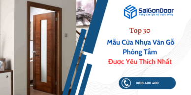 Top 30 Mẫu Cửa Nhựa Vân Gỗ Phòng Tắm Được Yêu Thích Nhất