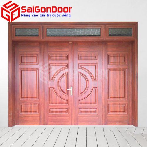 Cửa Thép Vân Gỗ SGD-KM.TVG-4C.38n.