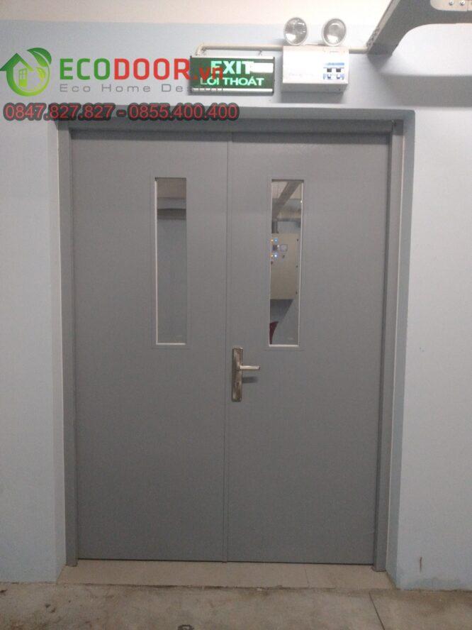 Cửa thép chống cháy 2 cánh Ecodoor
