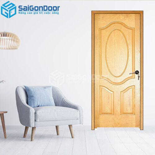 Cửa Gỗ HDF Veneer 3A-Sồi-HDFV-SGD