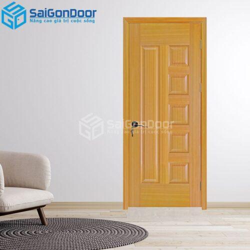 Cửa Gỗ HDF Veneer 6B-sapele 7-HDFV-SGD