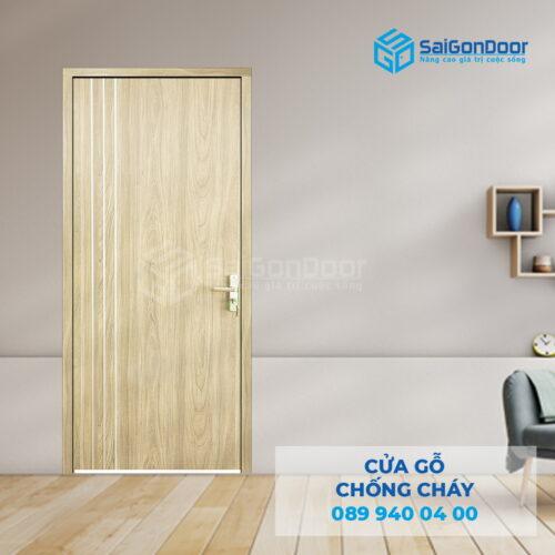 Cửa Gỗ Chống Cháy MDF Laminate P1R2 23029-SGD