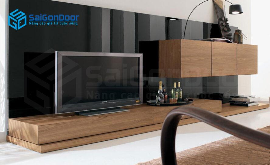 Thiết kế kệ ti vi đẹp đầy ma mị