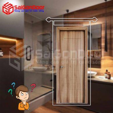 Cửa nhựa giả gỗ nhà vệ sinh