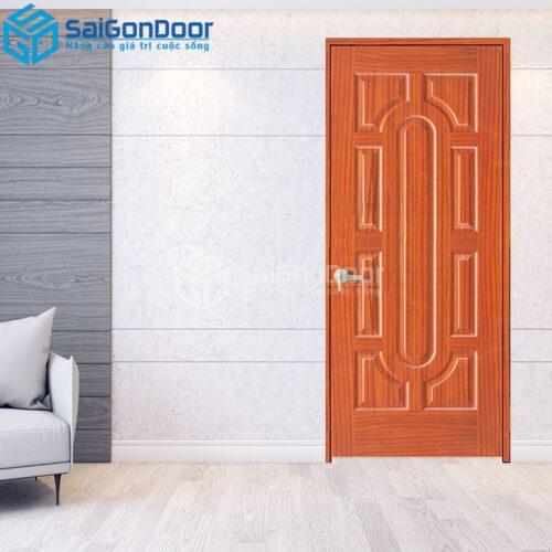 Cửa Gỗ HDF Veneer 18-Sapele-HDFV-SGD