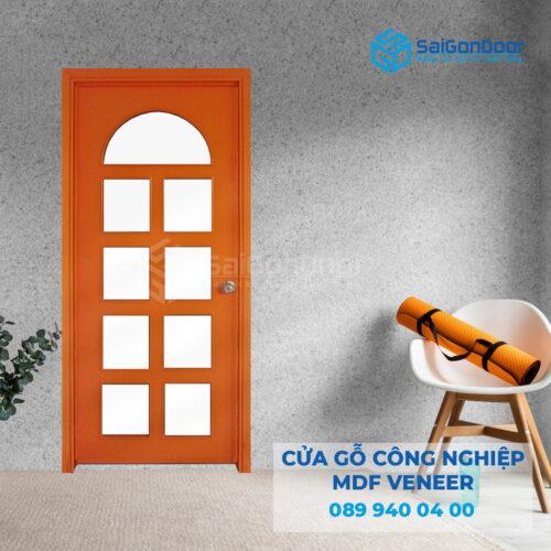 Cửa Gỗ MDF Veneer P1G9 cam-SGD