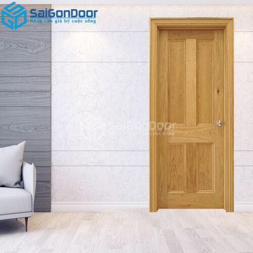Cửa Gỗ Tự Nhiên 4A Sồi-GTN-SGD