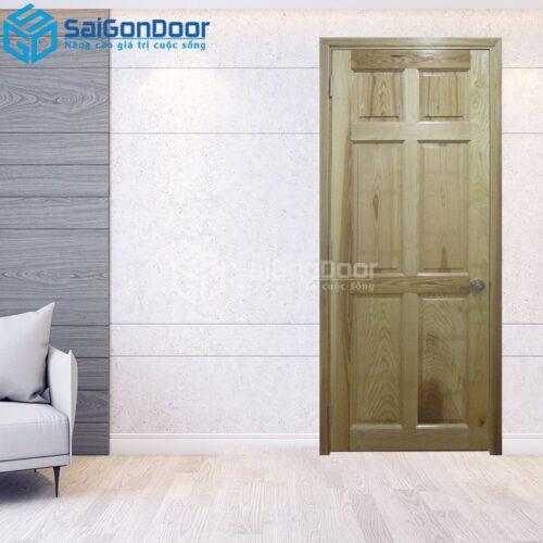 Cửa Gỗ Tự Nhiên 6A Sồi-GTN-SGD