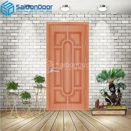 Cửa Nhựa Gỗ Composite 019 sapele 1-CP-SGD