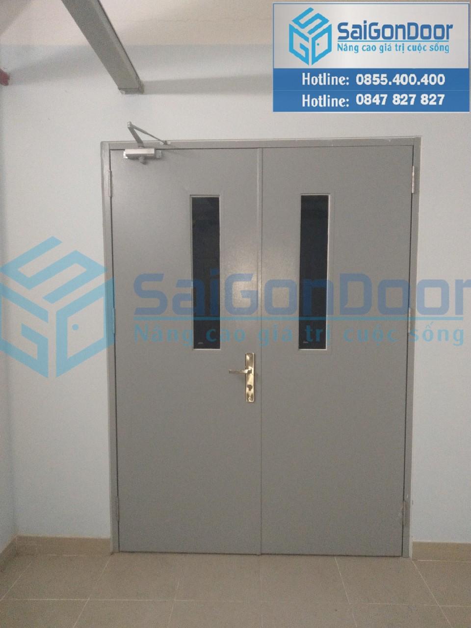 Cửa thép chống cháy sơn tĩnh điện