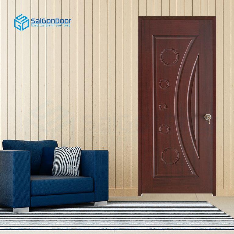 Cửa gỗ Veneer có nhiều kiểu dáng hoạ tiết đa dạng kết hợp với các vân gỗ