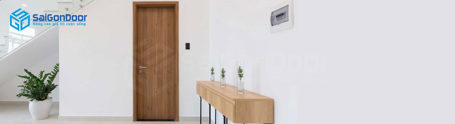 Cửa gỗ Veneer dùng làm cửa phòng ngủ