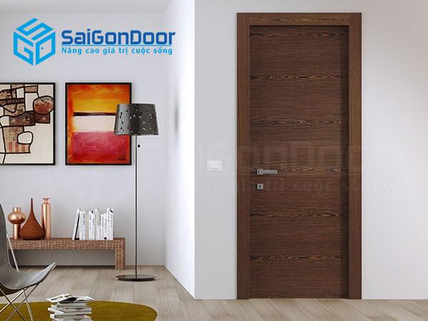Cửa gỗ Veneer cho căn nhà thêm sang trọng và hiện đại với vân gỗ thật
