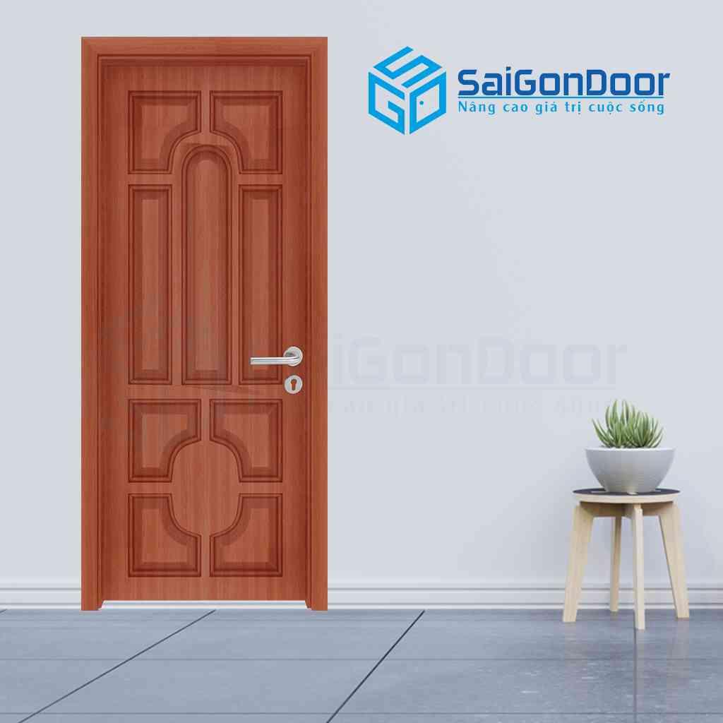 Cửa gỗ HDF Veneer 018 teak