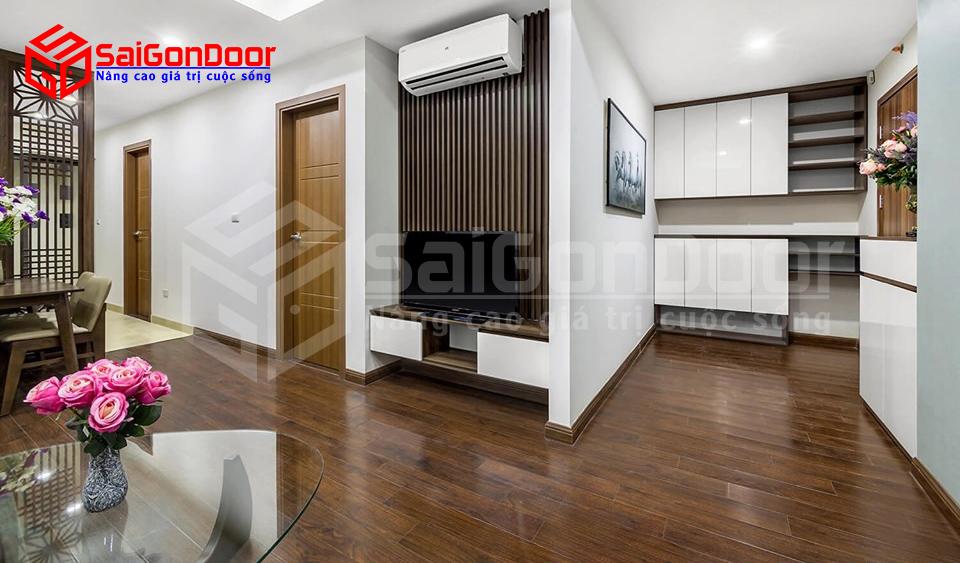Cửa gỗ cách âm mang lại không gian sống hiện đại sàng trọng và độc đáo
