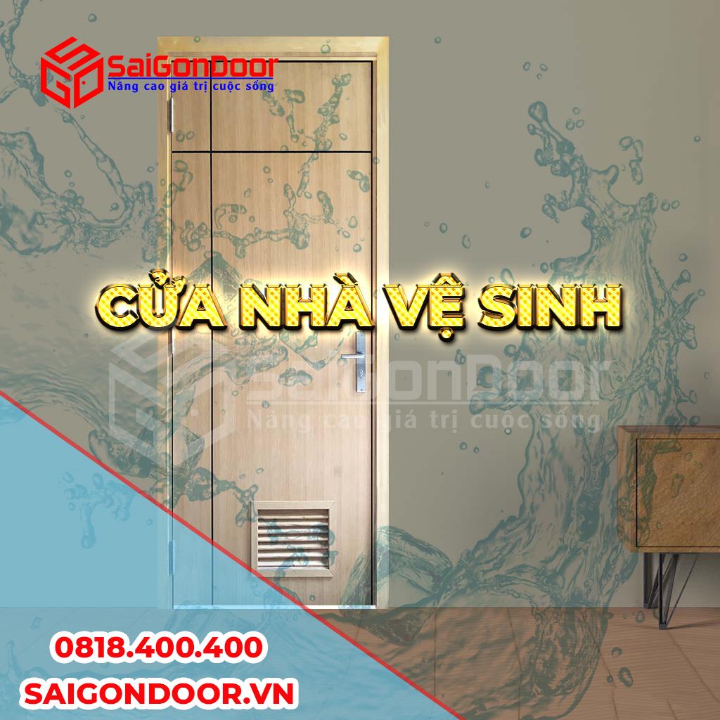Cửa gỗ công nghiệp dược trang bị khả năng chống ẩm khi dùng làm cửa nhà vệ sinh