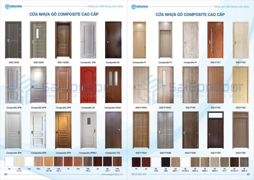 CATALOG MẪU CỬA NHỰA CAO CẤP DÙNG CHO NHÀ TẮM COMPOSITE