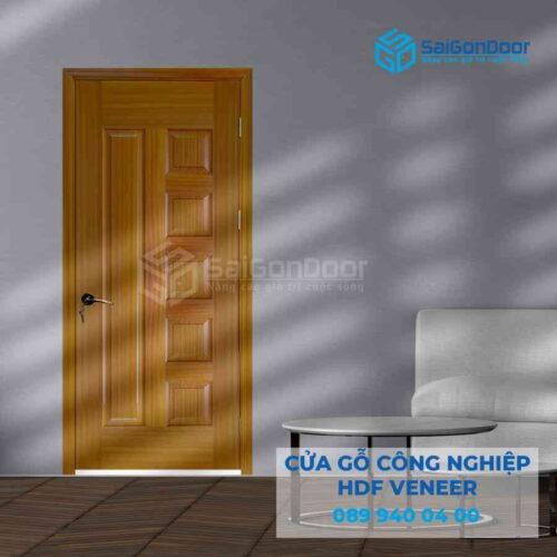 Cửa Gỗ HDF Veneer 6B sapele 3