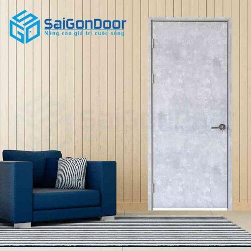 Cửa Gỗ MDF Melamine P1 van kem